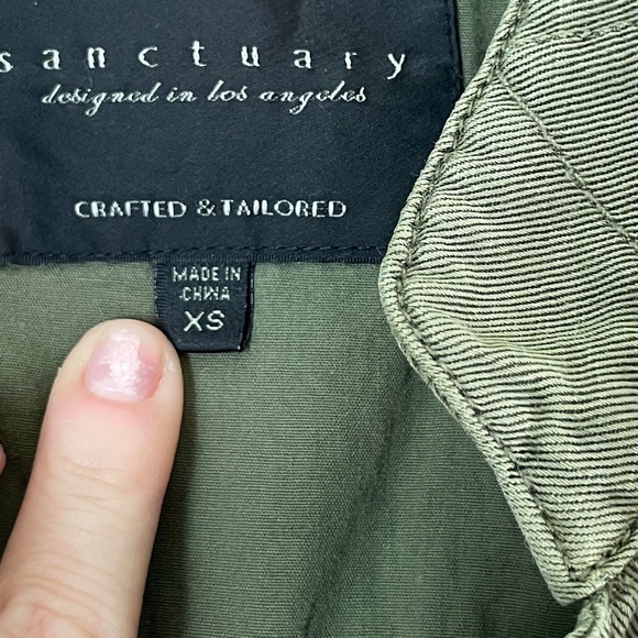 SANCTUARY Canyon Military Vest Green XS - Picture 6 of 8
